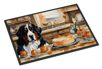 Bernese Mountain Dog Fall Kitchen Pumpkins Doormat