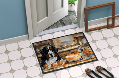 Bernese Mountain Dog Fall Kitchen Pumpkins Doormat