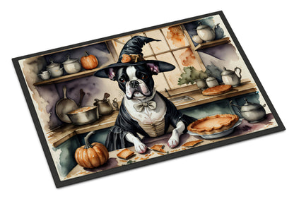 Boston Terrier Fall Kitchen Pumpkins Doormat