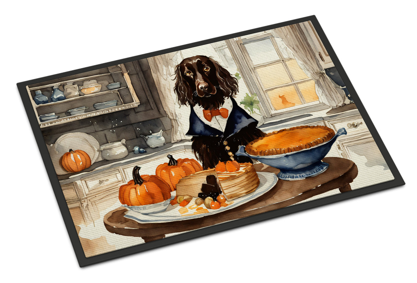 Boykin Spaniel Fall Kitchen Pumpkins Doormat