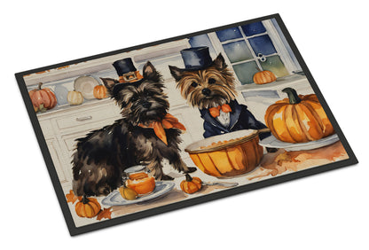 Cairn Terrier Fall Kitchen Pumpkins Doormat