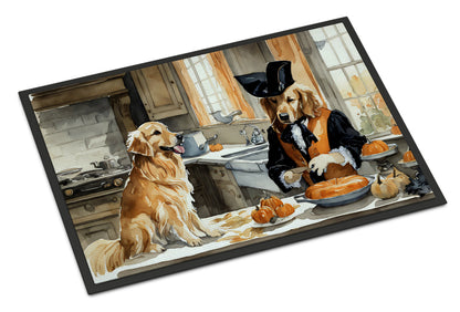 Golden Retriever Fall Kitchen Pumpkins Doormat