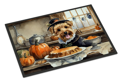 Lakeland Terrier Fall Kitchen Pumpkins Doormat