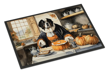 Saint Bernard Fall Kitchen Pumpkins Doormat