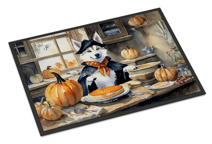 Siberian Husky Fall Kitchen Pumpkins Doormat