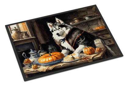 Siberian Husky Fall Kitchen Pumpkins Doormat