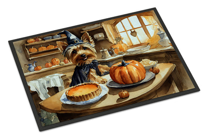 Silky Terrier Fall Kitchen Pumpkins Doormat