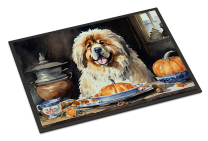 Tibetan Mastiff Fall Kitchen Pumpkins Doormat