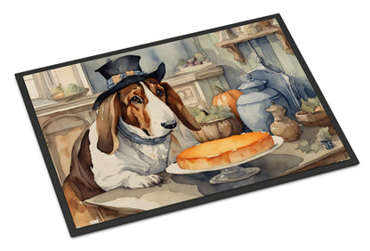 Basset Hound Fall Kitchen Pumpkins Doormat