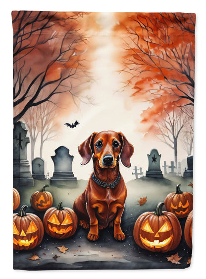 Dachshund Spooky Halloween Garden Flag