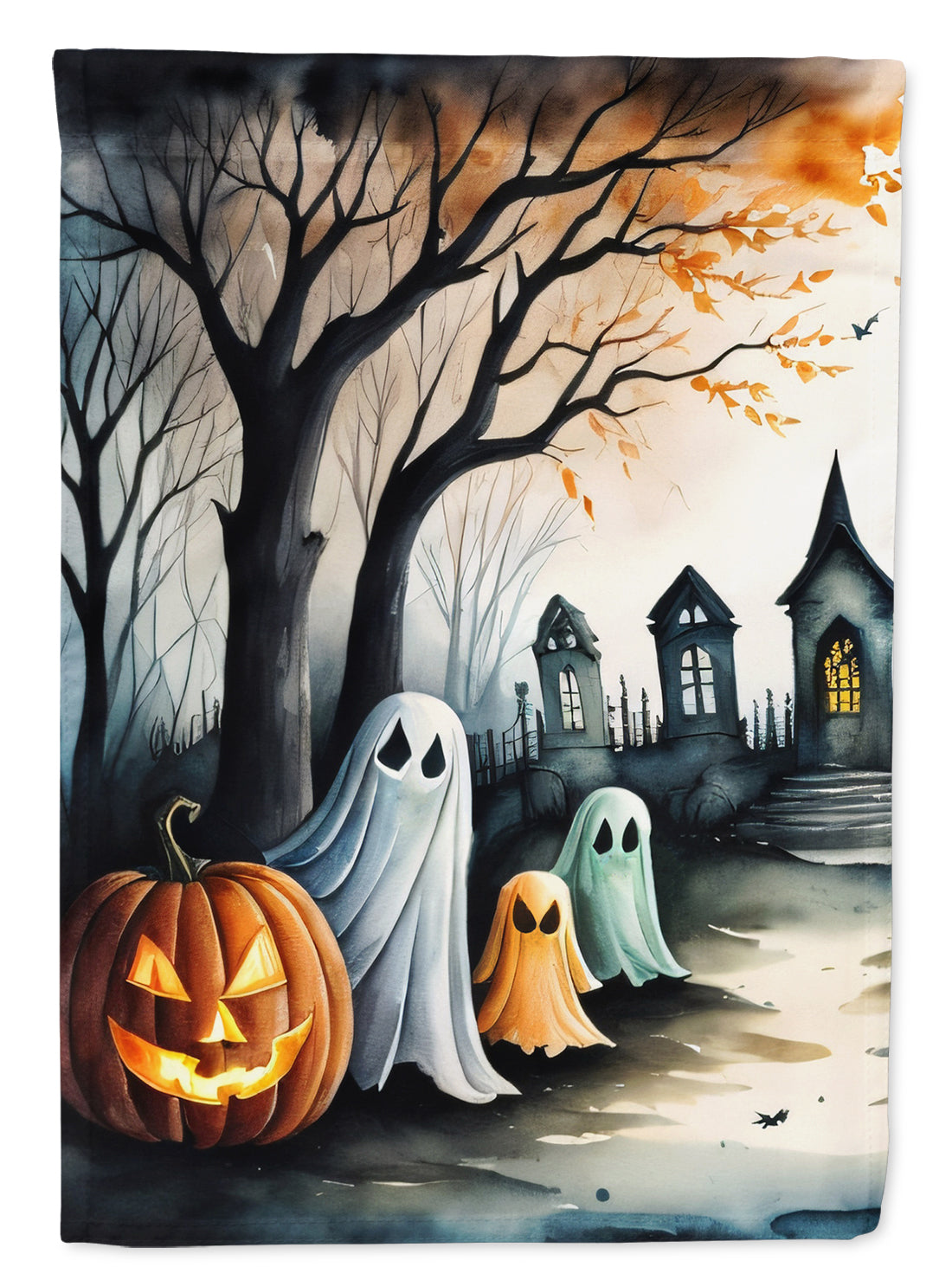 Ghosts Spooky Halloween Garden Flag