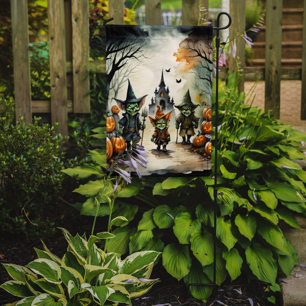 Goblins Spooky Halloween Garden Flag
