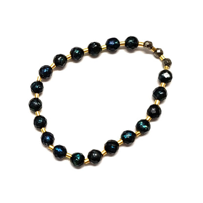 Accent Bracelets - Pearl Pyrite Gold Plate - Jewelry & Accessories - Bracelets & Bangles