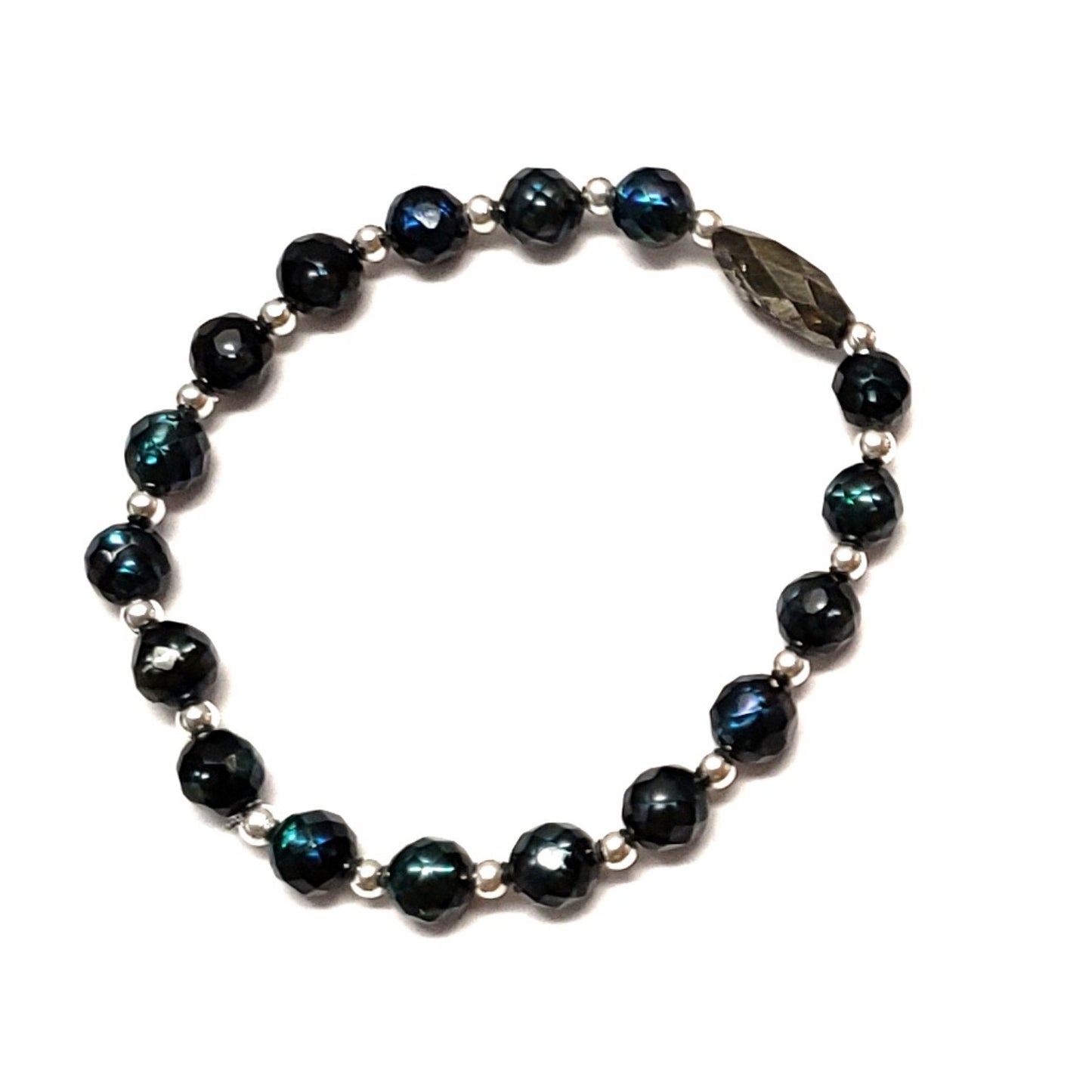 Accent Bracelets - Pearl Pyrite Silver Plated - Jewelry & Accessories - Bracelets & Bangles