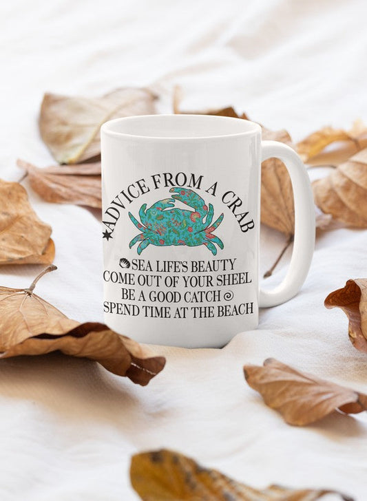 Advice From a Crab Mug - One Color / One Size - Home & Garden - Kitchen Dining & Bar - Coffeeware