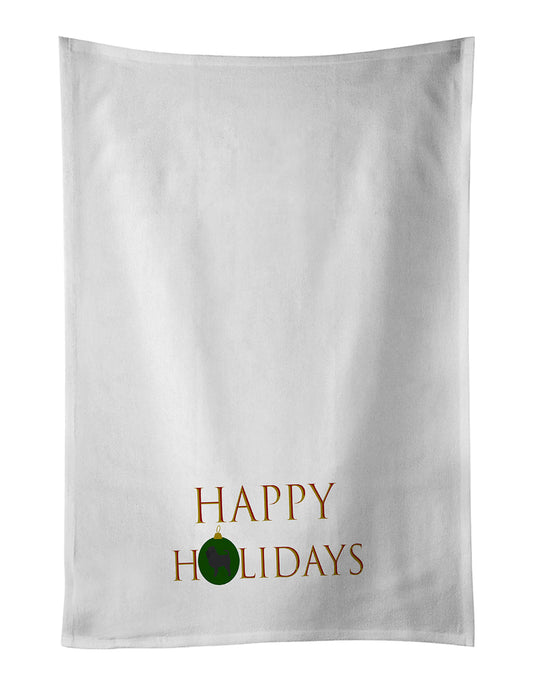 Affenpinscher Happy Holidays Kitchen Towel Set of 2 - One Color / One Size - Home & Garden - Home Textile - Towels