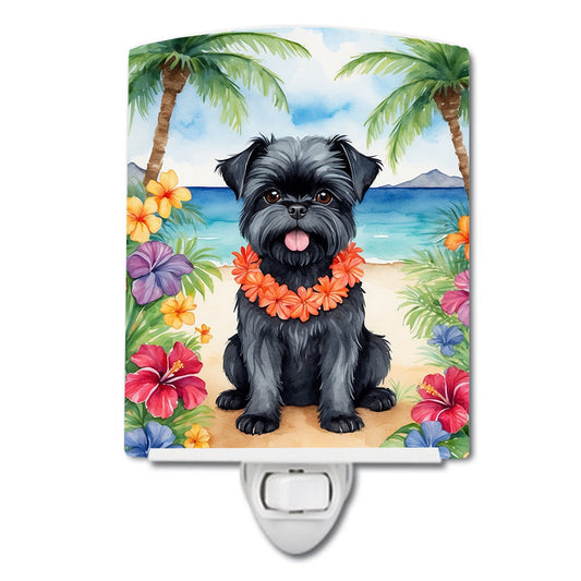 Affenpinscher Luau Ceramic Night Light - One Color / One Size - Home & Garden - Home Improvement - Lights & Lighting