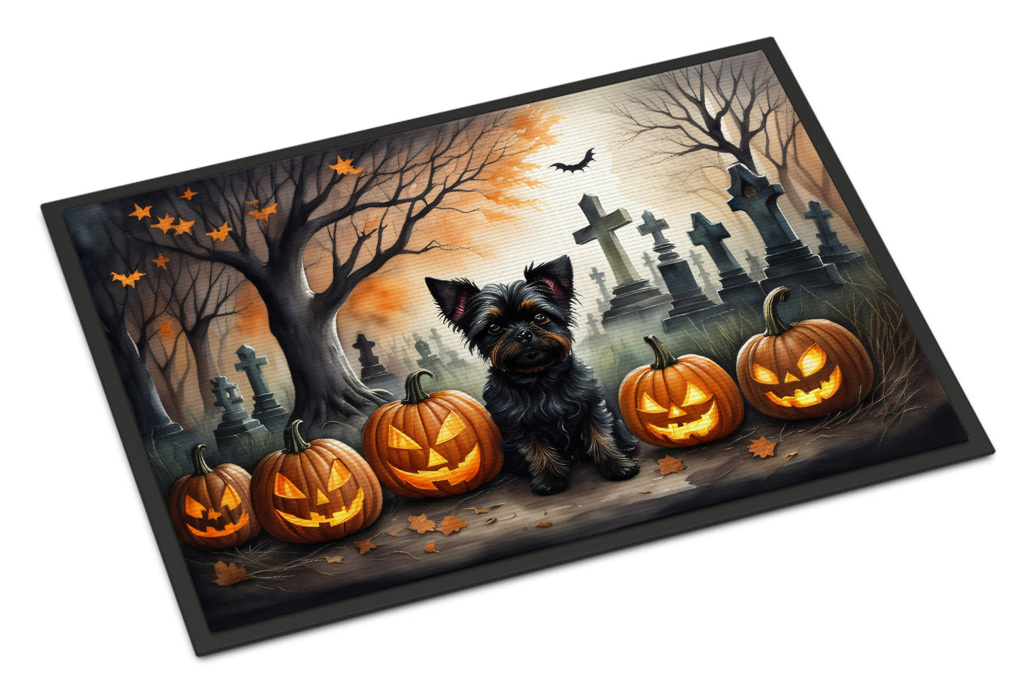 Affenpinscher Spooky Halloween Doormat - One Color / One Size - Home & Garden - Home Textile - Carpets & Rugs