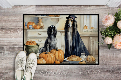 Afghan Hound Fall Kitchen Pumpkins Doormat - One Color / One Size - Home & Garden - Home Textile - Carpets & Rugs