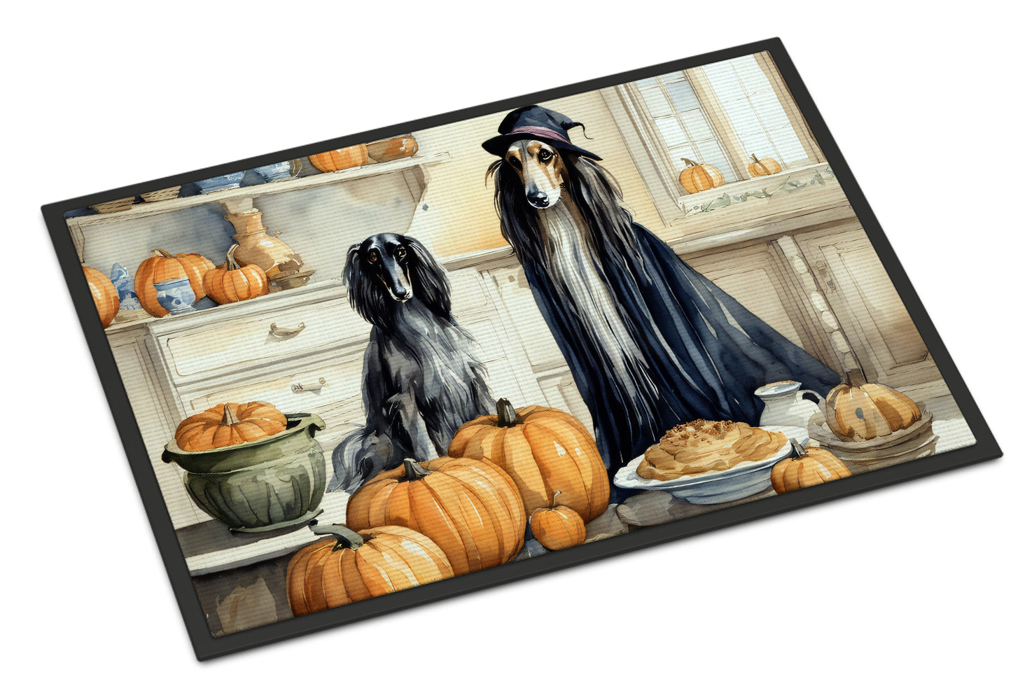 Afghan Hound Fall Kitchen Pumpkins Doormat - One Color / One Size - Home & Garden - Home Textile - Carpets & Rugs