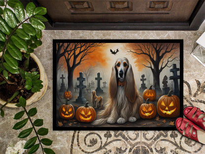 Afghan Hound Spooky Halloween Doormat - One Color / One Size - Home & Garden - Home Textile - Carpets & Rugs