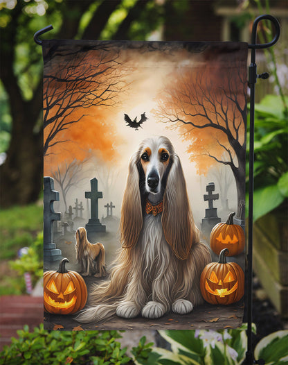 Afghan Hound Spooky Halloween Garden Flag - One Color / One Size - Home & Garden - Home Decor - Flags Banners &