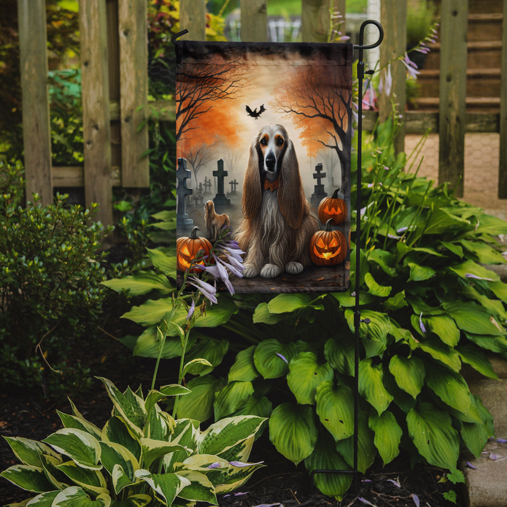 Afghan Hound Spooky Halloween Garden Flag - One Color / One Size - Home & Garden - Home Decor - Flags Banners &