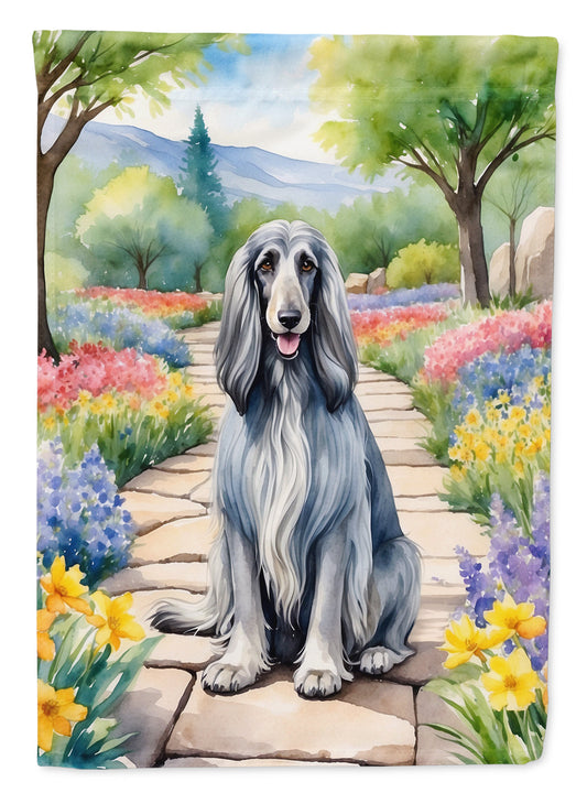 Afghan Hound Spring Garden Garden Flag - One Color / One Size - Home & Garden - Home Decor - Flags Banners & Accessories