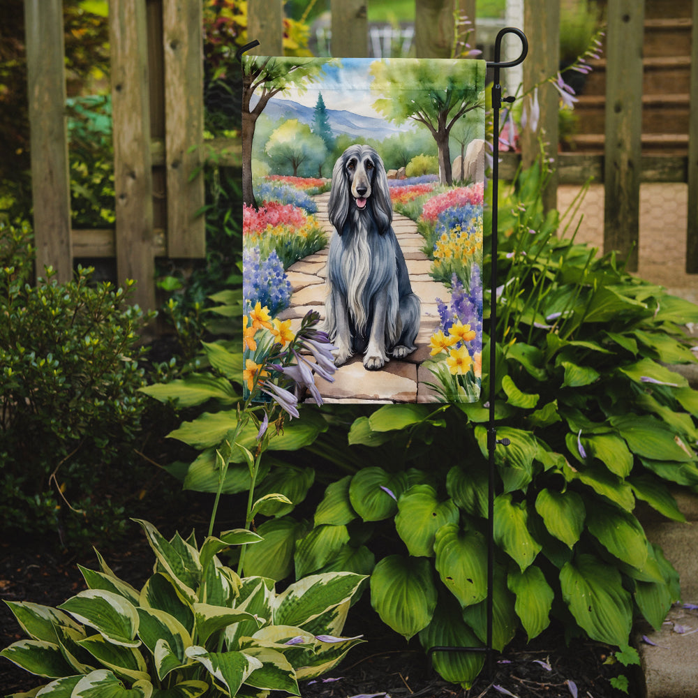 Afghan Hound Spring Garden Garden Flag - One Color / One Size - Home & Garden - Home Decor - Flags Banners & Accessories