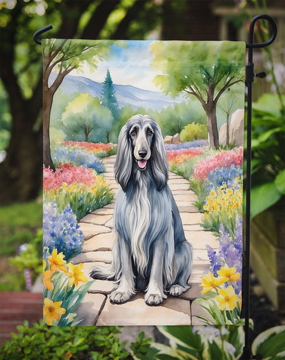 Afghan Hound Spring Garden Garden Flag - One Color / One Size - Home & Garden - Home Decor - Flags Banners & Accessories