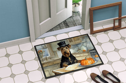 Airedale Terrier Fall Kitchen Pumpkins Doormat - One Color / One Size - Home & Garden - Home Textile - Carpets & Rugs
