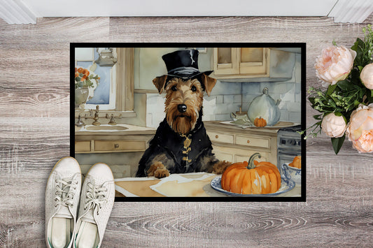 Airedale Terrier Fall Kitchen Pumpkins Doormat - One Color / One Size - Home & Garden - Home Textile - Carpets & Rugs