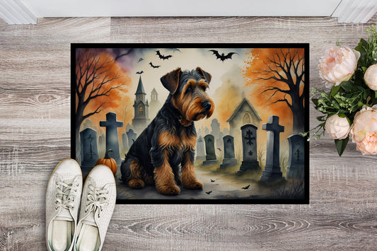 Airedale Terrier Spooky Halloween Doormat - One Color / One Size - Home & Garden - Home Textile - Carpets & Rugs