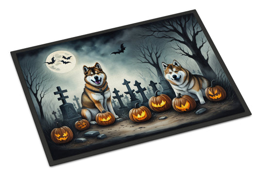 Akita Spooky Halloween Doormat - One Color / One Size - Home & Garden - Home Textile - Carpets & Rugs