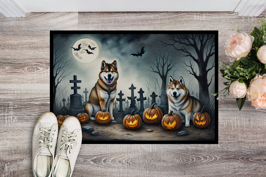 Akita Spooky Halloween Doormat - One Color / One Size - Home & Garden - Home Textile - Carpets & Rugs
