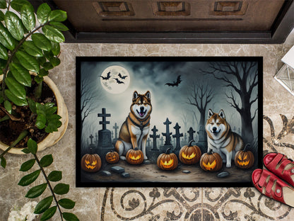 Akita Spooky Halloween Doormat - One Color / One Size - Home & Garden - Home Textile - Carpets & Rugs