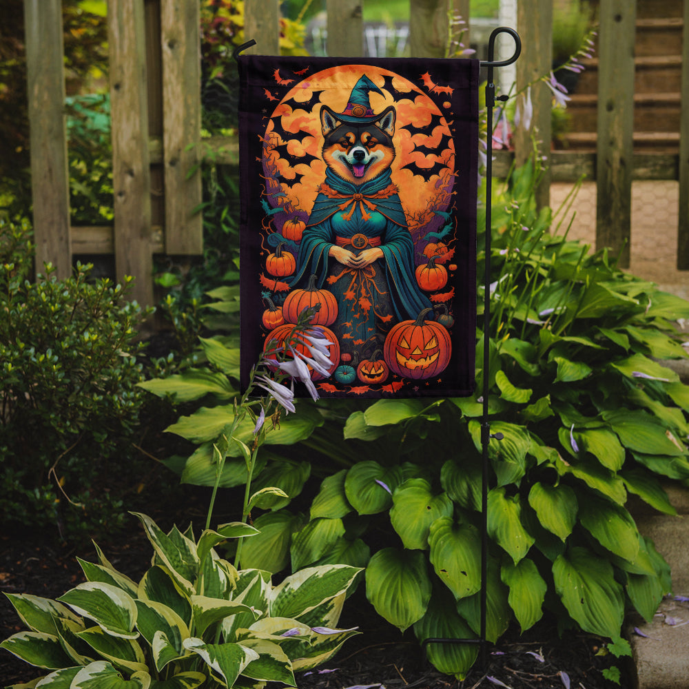 Akita Witchy Halloween Garden Flag - One Color / One Size - Home & Garden - Home Decor - Flags Banners & Accessories