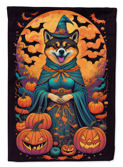 Akita Witchy Halloween Garden Flag - One Color / One Size - Home & Garden - Home Decor - Flags Banners & Accessories
