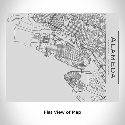 Alameda - California Map Bottle with Bamboo Top - Drinkware