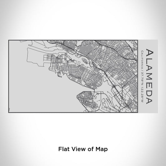 Alameda - California Map Insulated Bottle - Drinkware