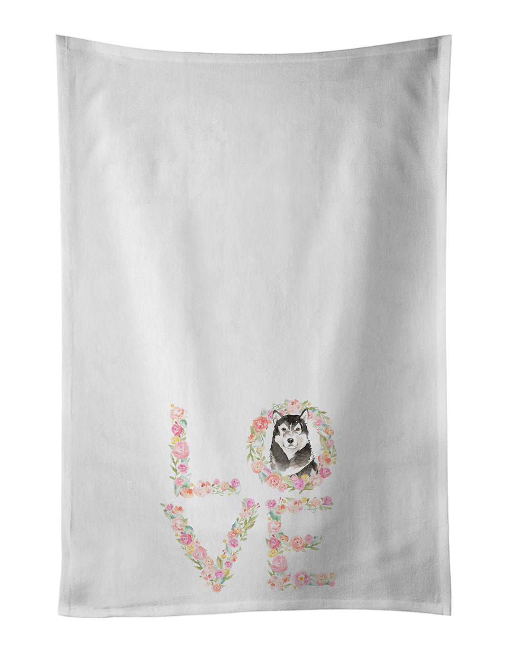 Alaskan Malamute Love Kitchen Towel Set of 2 - One Color / One Size - Home & Garden - Home Textile - Towels