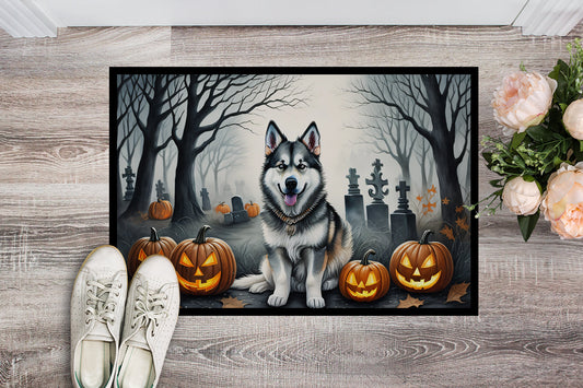 Alaskan Malamute Spooky Halloween Doormat - One Color / One Size - Home & Garden - Home Textile - Carpets & Rugs