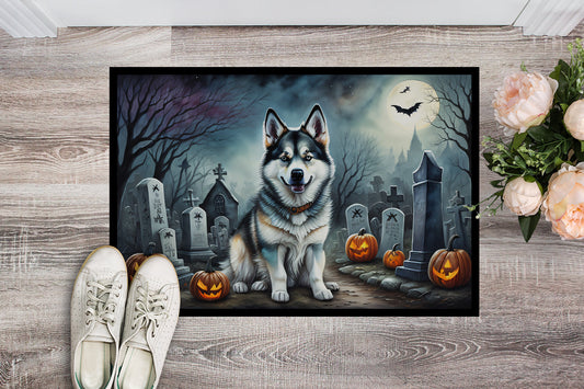 Alaskan Malamute Spooky Halloween Doormat - One Color / One Size - Home & Garden - Home Textile - Carpets & Rugs