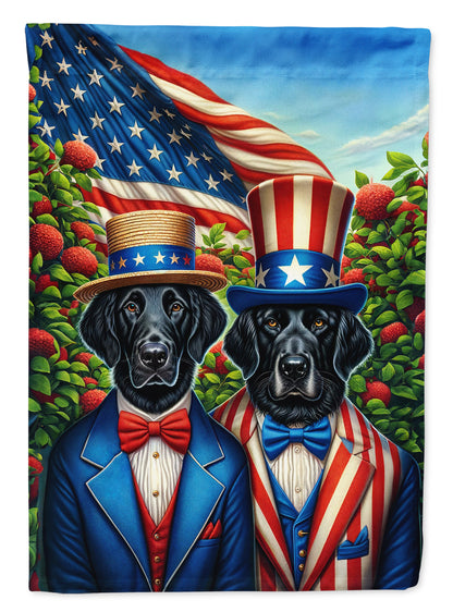 All American Flat-Coated Retriever Garden Flag - One Color / One Size - Home & Garden - Home Decor - Flags Banners &