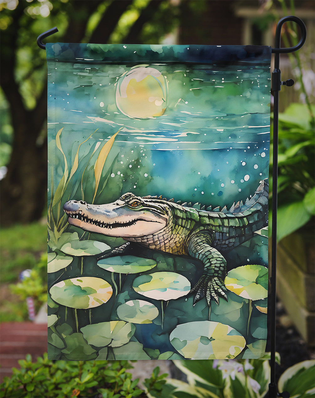 Alligator Garden Flag - One Color / One Size - Home & Garden - Home Decor - Flags Banners & Accessories