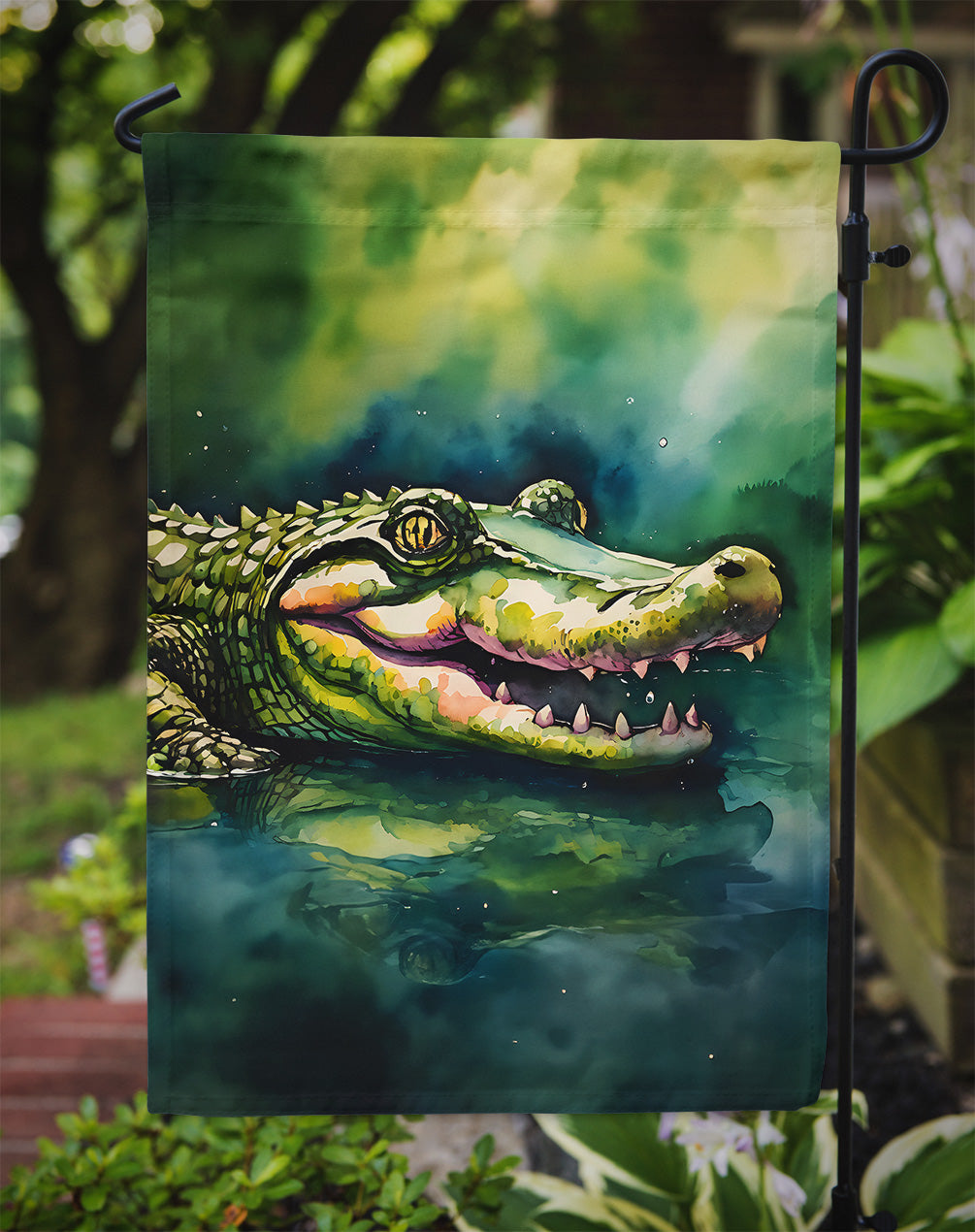 Alligator Garden Flag - One Color / One Size - Home & Garden - Home Decor - Flags Banners & Accessories