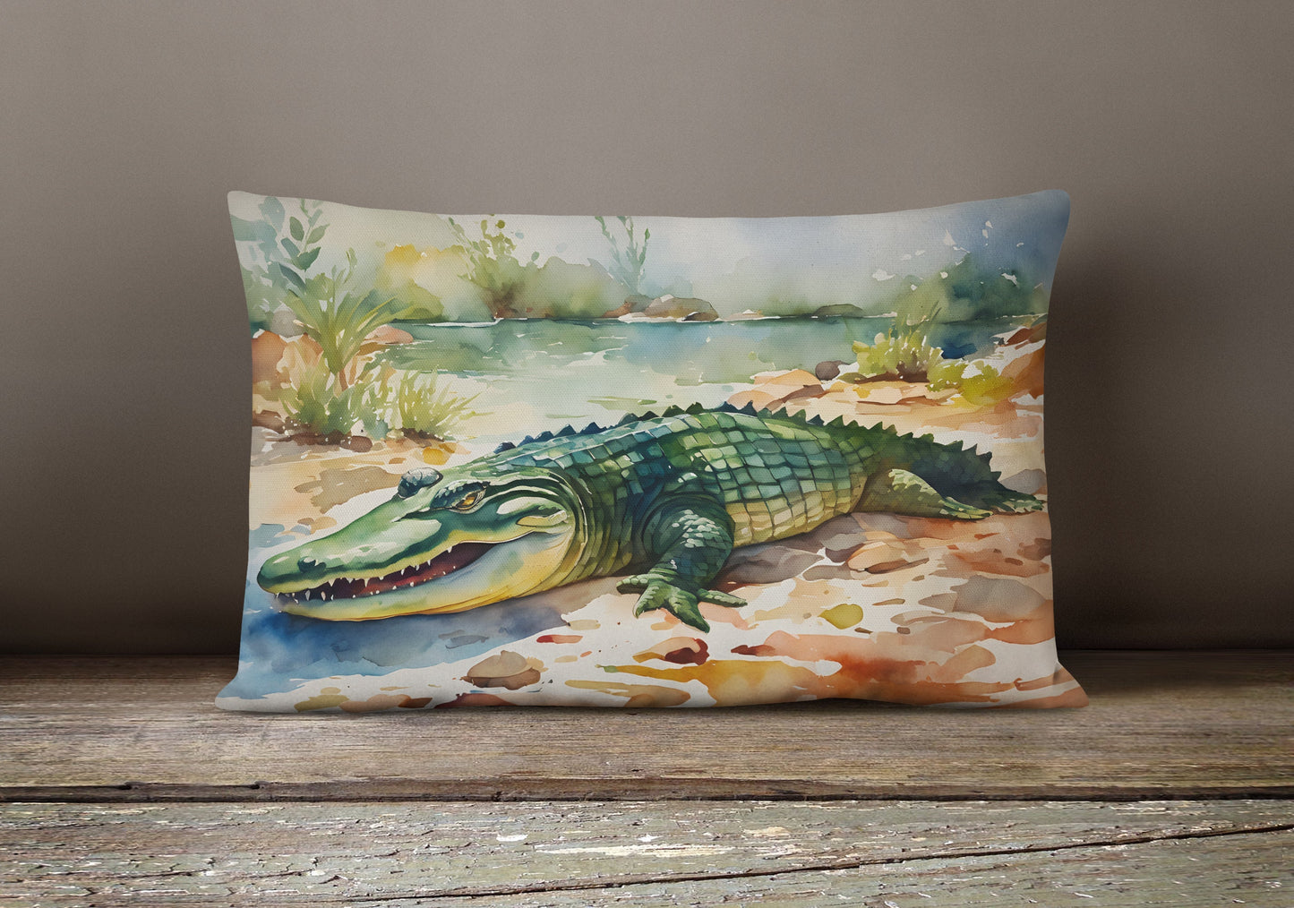 Alligator Throw Pillow - One Color / One Size - Home & Garden - Home Textile - Pillows