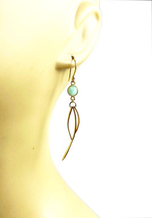 Amazonite Dangle Earrings - One Color / One Size - Jewelry & Accessories - Fine Jewelry - Earrings