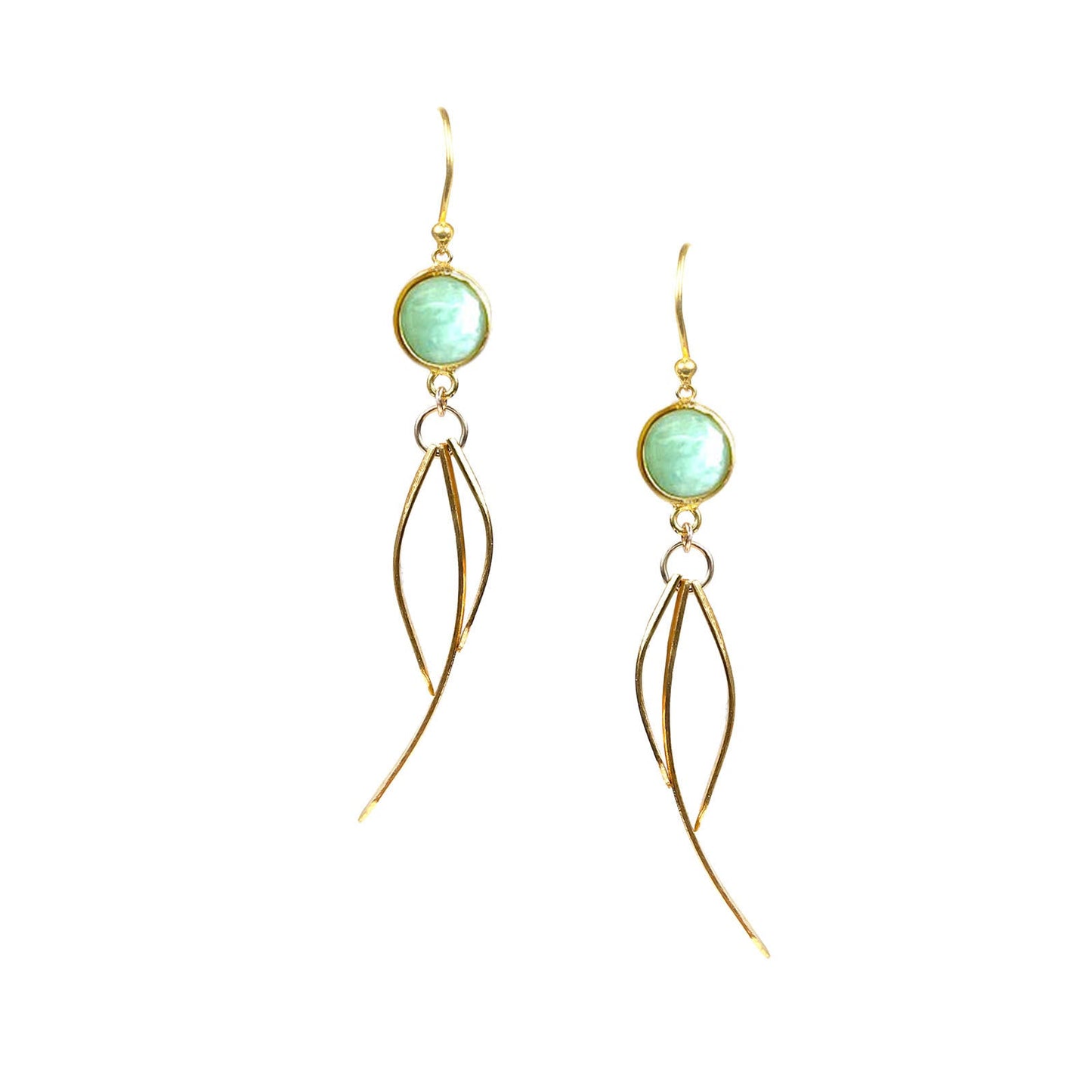 Amazonite Dangle Earrings - One Color / One Size - Jewelry & Accessories - Fine Jewelry - Earrings