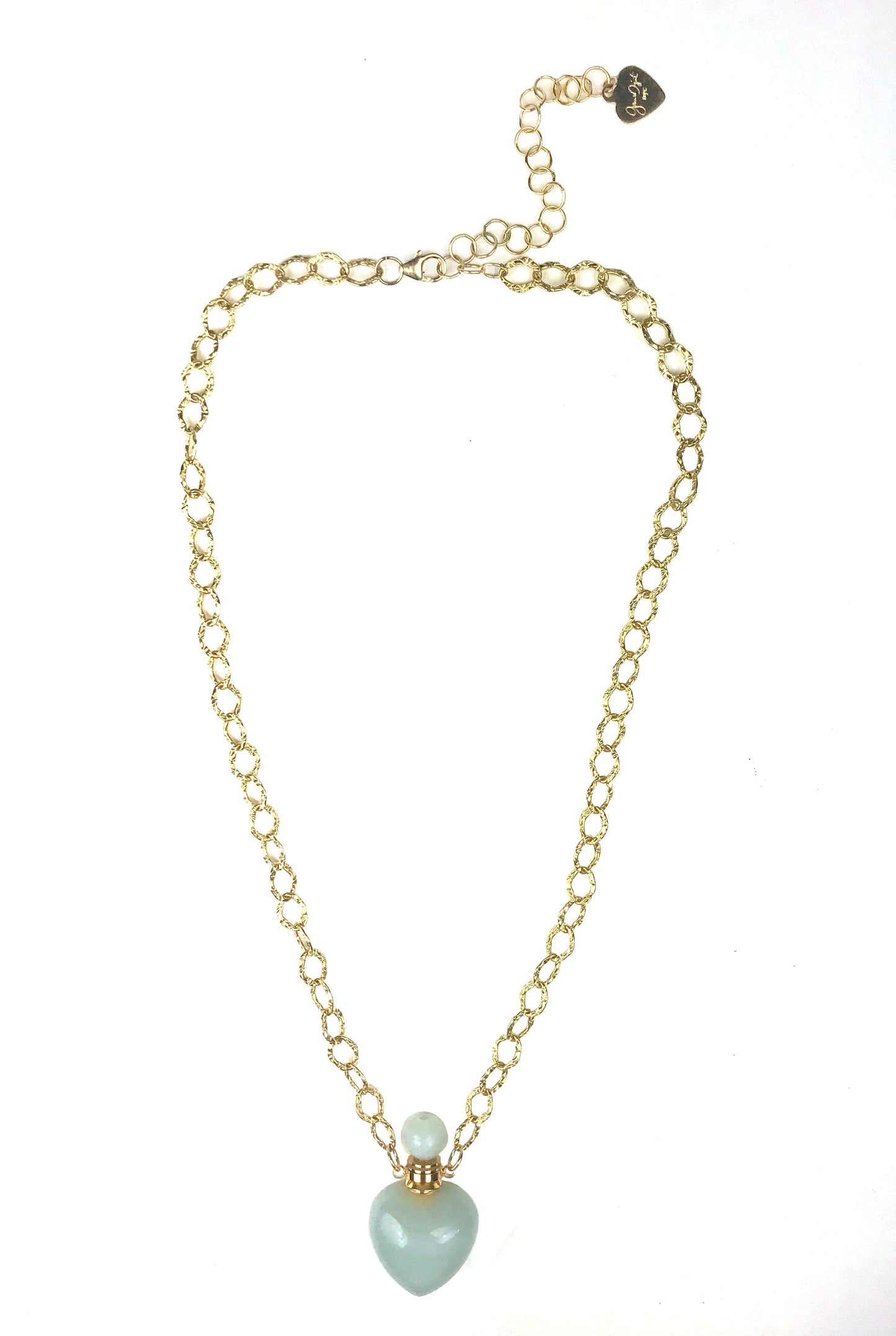 Amazonite Heart Chain Necklace - One Color / One Size - Jewelry & Accessories - Necklaces & Pendants